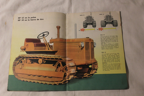 Fiat Tractor Modelo 50 Y 52 Catalogo De Venta (Usado)