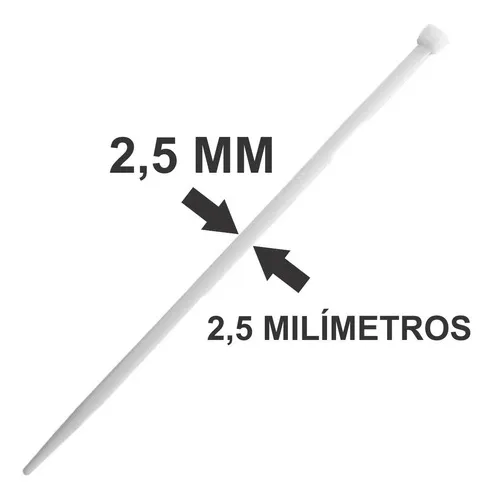 Pinza Helerman 1,0x2,5x100mm 400 unidades al por mayor color blanco