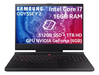 Notebook Samsung Odyssey 2 I7 16gb 1tb, 512gb Ssd Rtx 2060