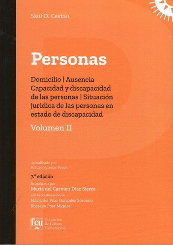 Personas Volumen 2, De Saúl D Cestau. Editorial Fcu, Tapa Blanda En Español