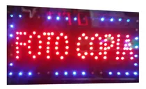 Comprar Cartel Led Fotocopia Abierto Libreria 25x50 Nacional Color Rgb