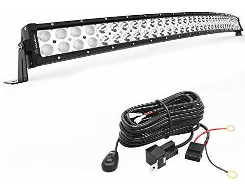 Barra De Luces Led Curva 400w 42  Yitamotor Con Arnés 12v