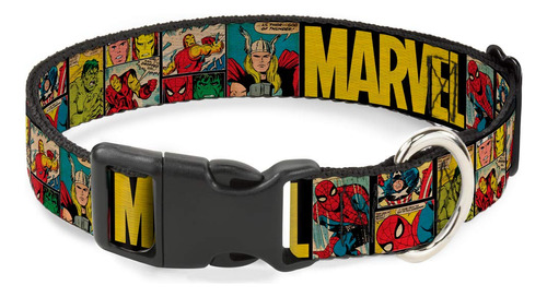 Collar De Gato Breakaway Retro Comic Paneles Negro Amarillo.