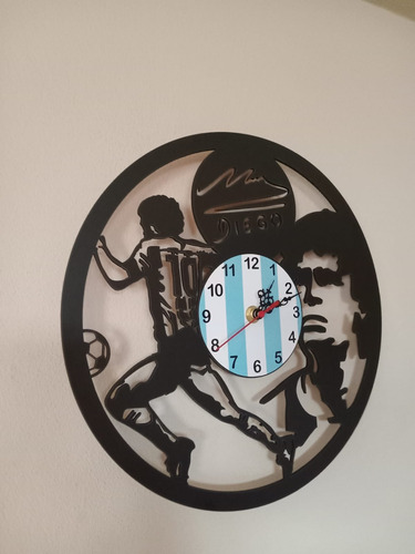 Reloj De Diego Maradona Negro Varios