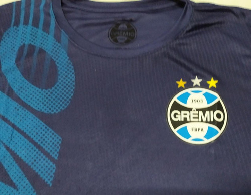 Camiseta Grêmio Dry Fit Licenciada Estampada Mmt 510374