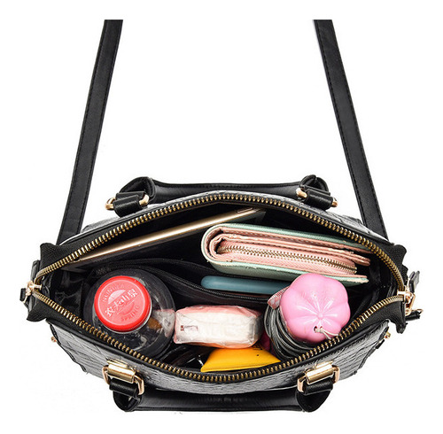 Bolso De Mano Con Cocodrilo Para Mujer, Con Borlas