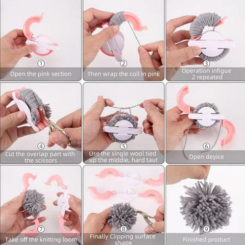 Kit De Costura En Telar De Bolas Diy De 4 Piezas