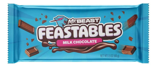 Feastables Pack 4 Chocolate Mr Beast Nueva Edición Mejorado