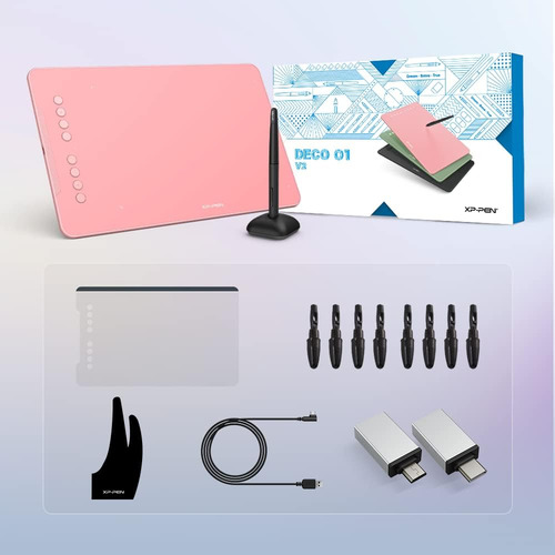 Drawing Tablet-xppen Deco 01 V2 10x6.25 Inch Graphics Tab...