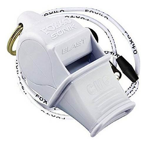 Fox 40 Sonik Blast Cmg Con Break Away Lanyard - Blanco