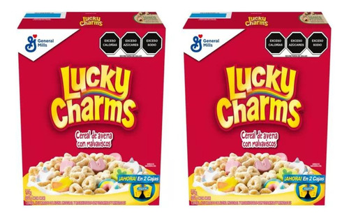 2 Cajas Lucky Charms Cereal 2.6 Kg 