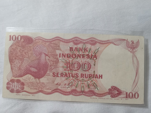 Billete De Indonesia 100 Rupias  Lt2