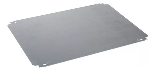 Platina De Montaje Ciega 1000 X 800 Mm Acero Galvanizado Plateado
