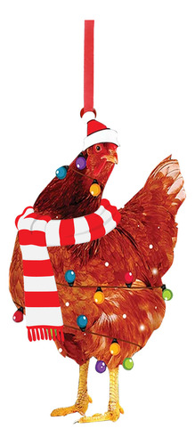 El Adorno Navideño Del Gallo No Se Enciende