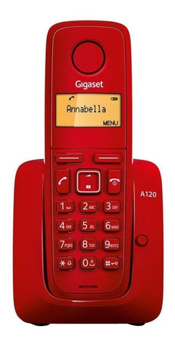 Teléfono Gigaset A120 inalámbrico - color rojo