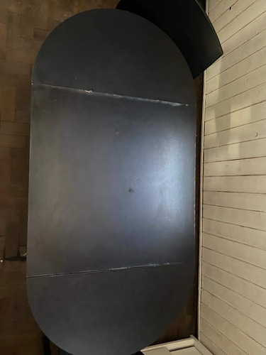 Mesa Cocina Plegable Negro Plateado (Usado)