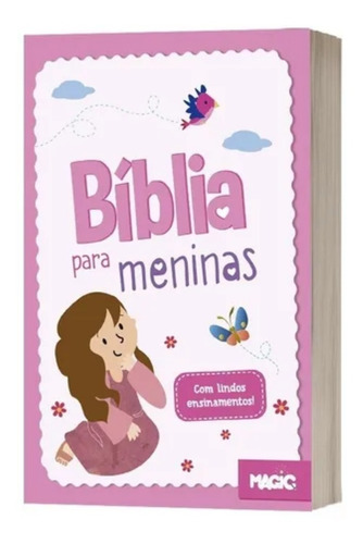 48 Bíblias Infantis Ilustradas Para Meninas Criança 128 Páginas - Atacado