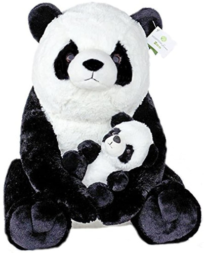 Oso Panda De Felpa Con Bebé Panda Gigante De 18 Pulgadas Ded