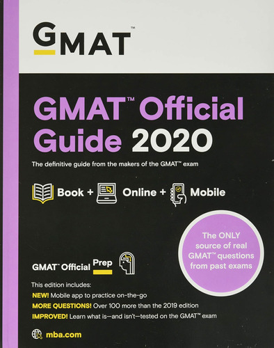 Libro Gmat Official Guide 2020: Book En Ingles