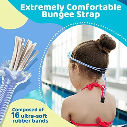 Gafas De Natación Para Niños Vvinca Con Correa Elástica Sin