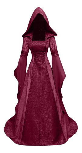 Disfraz Medieval, Maxi Tren, Para Mujer, Bruja Pagana, Talla