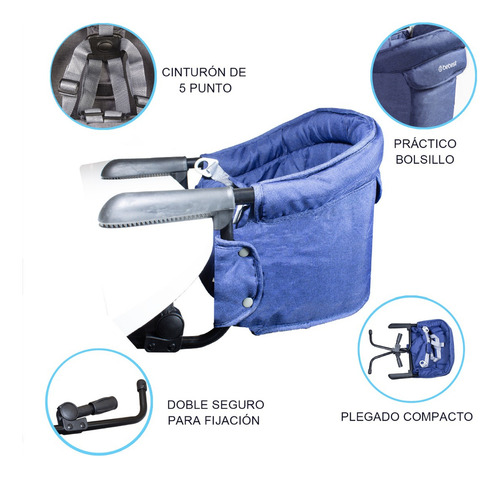 Mesa Portátil Para Bebe Azul Azul Azul