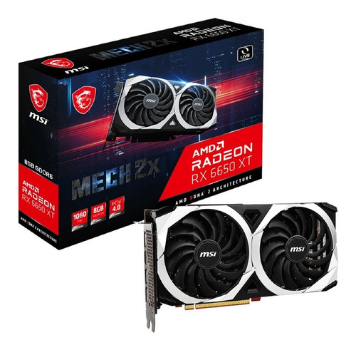 Tarjeta De Video Rx 6650xt Mech 2x 8gb Msi Amd Pci-e 4.0 Bk