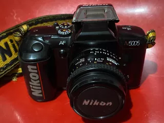 Câmera Nikon Af N5005 Sucata C/lente Alça Usada Analógica