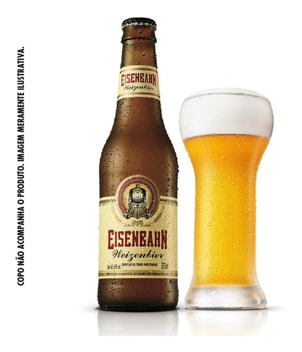 Imagem 4 de 4 de Pack Cerveja Brasil Eisenbahn Weiss Garrafa 355ml 6 Unidades