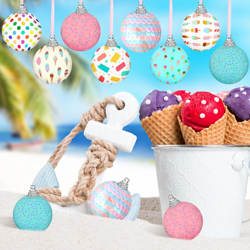 16 Adornos Colgantes Coloridos De Verano Para Colgar Helados