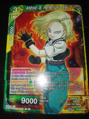 Android 18, Perfection's Prey - Mythic-carta Dragon Ball Tcg