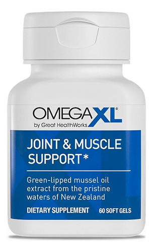 Omega Xl (60 Cápsulas) Alivio Del Dolor Articular, Omega 3 Sabor Sin Sabor