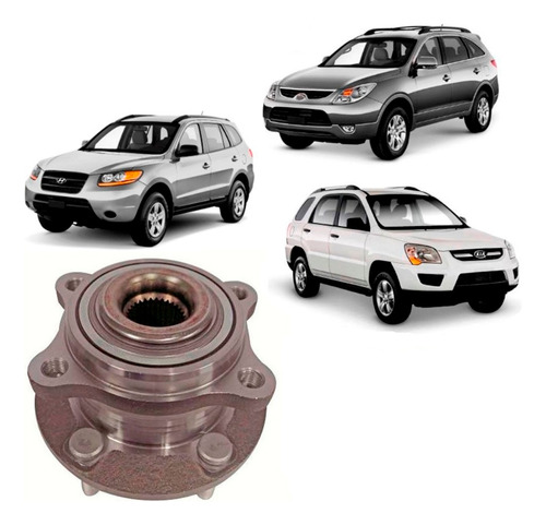 Maza Rueda Trasera Para Hyundai Santa Fe 4x4 C/abs 2007-