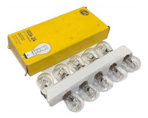 Set 10x Focos Hella 1034 24v 21/5w 2 Polos Halógeno Camiones