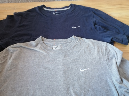 Lote 2 Playeras Nike Xl Originales Algodón 59x72cm