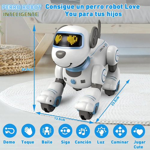 -- Perro Robot De Control Remoto Jueguete Robot Inteligente