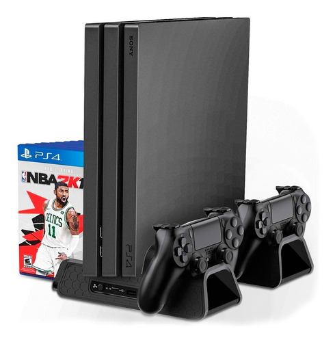 Soporte Con Ventilación Recarga Controles Ps4 Pro Slim Oy