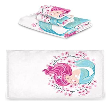 Alaza Juego De Toallas De Baño, Hermosas Toallas De Flores D