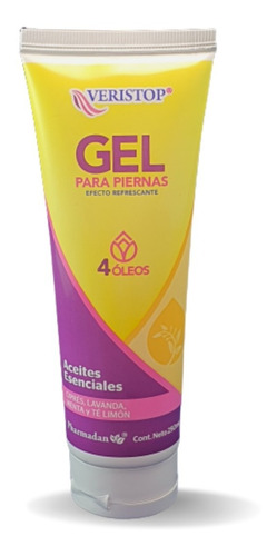 Gel Para Piernas Cansadas Veristop 250ml Varices Pharmadan