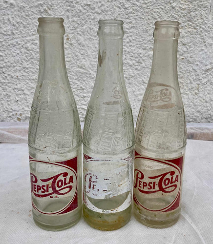 Antiguas Botellas De Refresco Pepsi Cola!