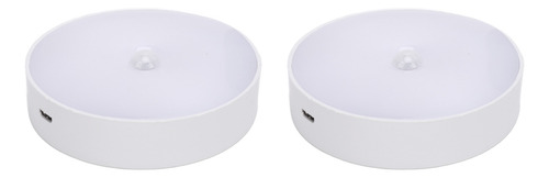 Gabinete Led Pequeño Redondo Recargable Por Usb Con Sensor D