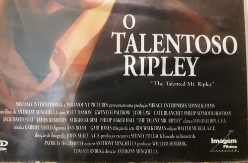 Dvd - O Talentoso Ripley - Matt Damon