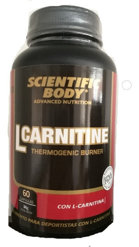 L- Carnitina Scientific Body 60 Capsulas, 34 Gr
