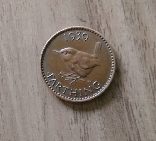 Moneda Farthing Año 1939