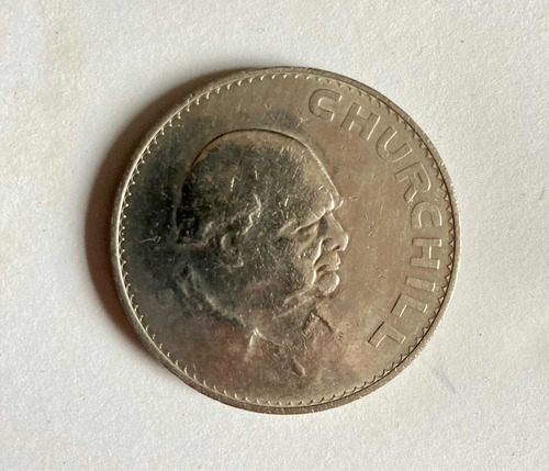 Moneda Conmemorativa Corona Winston Churchill 1965