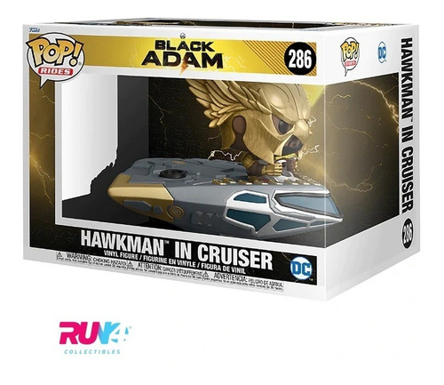 Funko Pop Ride : Black Adam - Hawkman In Cruiser #286