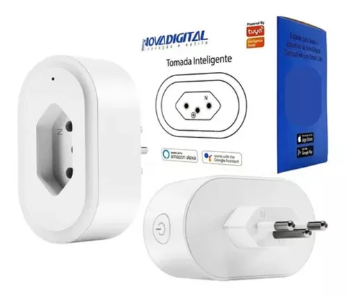 Tomacorriente Novadigital Smart Plug inteligente Wifi Inteligente Tomada  Smart con 1 tomas color blanco