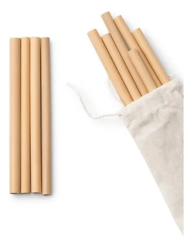 Sorbitos Ecologico Pack X 100 Sorbitos Biodegradable 20 Cms Marrón Claro