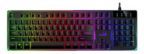 Teclado Gamer Genius Gx Scorpion K8 Rgb Led Usb Sp Black