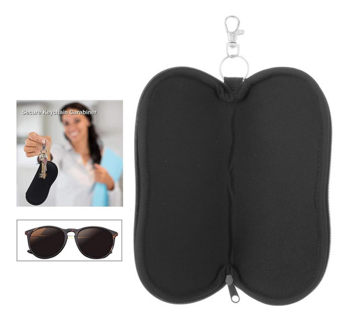 3 Funda De Vidrio Con Cremallera, Protector De Gafas De Sol,